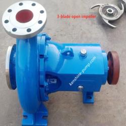 Open impeller slurry centrifugal pump