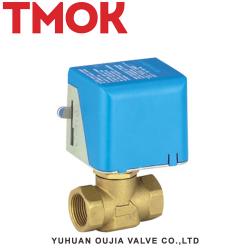 Brass electric two-way ball valve
