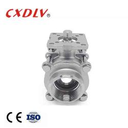 Screw Connection 3 Piece Bolt Full Port Ball Valve Female With NPT BSPT Thread Ends