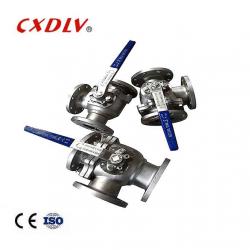 Stainless Steel DN200 CF8M 3 Way Flanged Ball Valve
